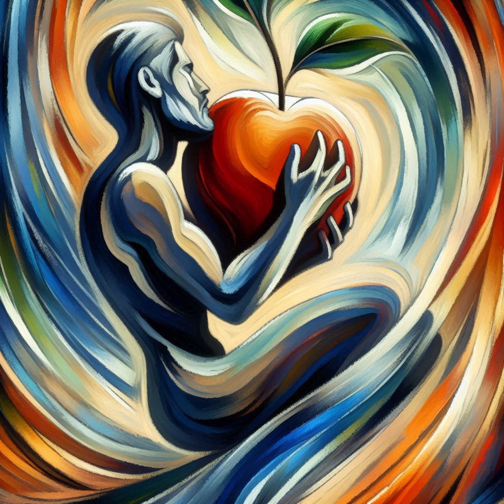 Illustration de la chanson le fruit défendu par l'IA de Microsoft designer
